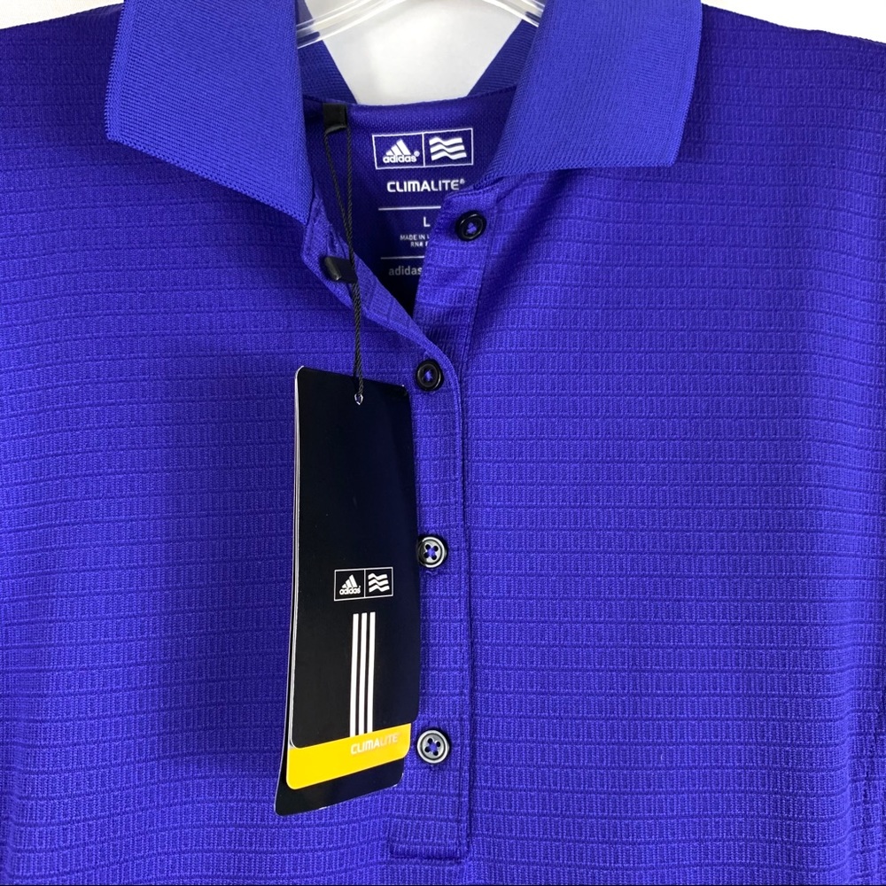 NWT Adidas clima lite GOLF POLO shirt - Picture 3 of 3